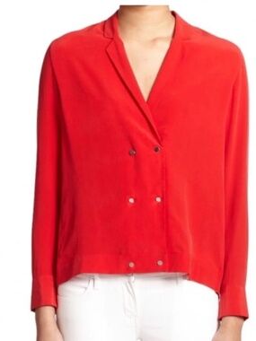 The Kooples, Red, Silk Blouse, Size M